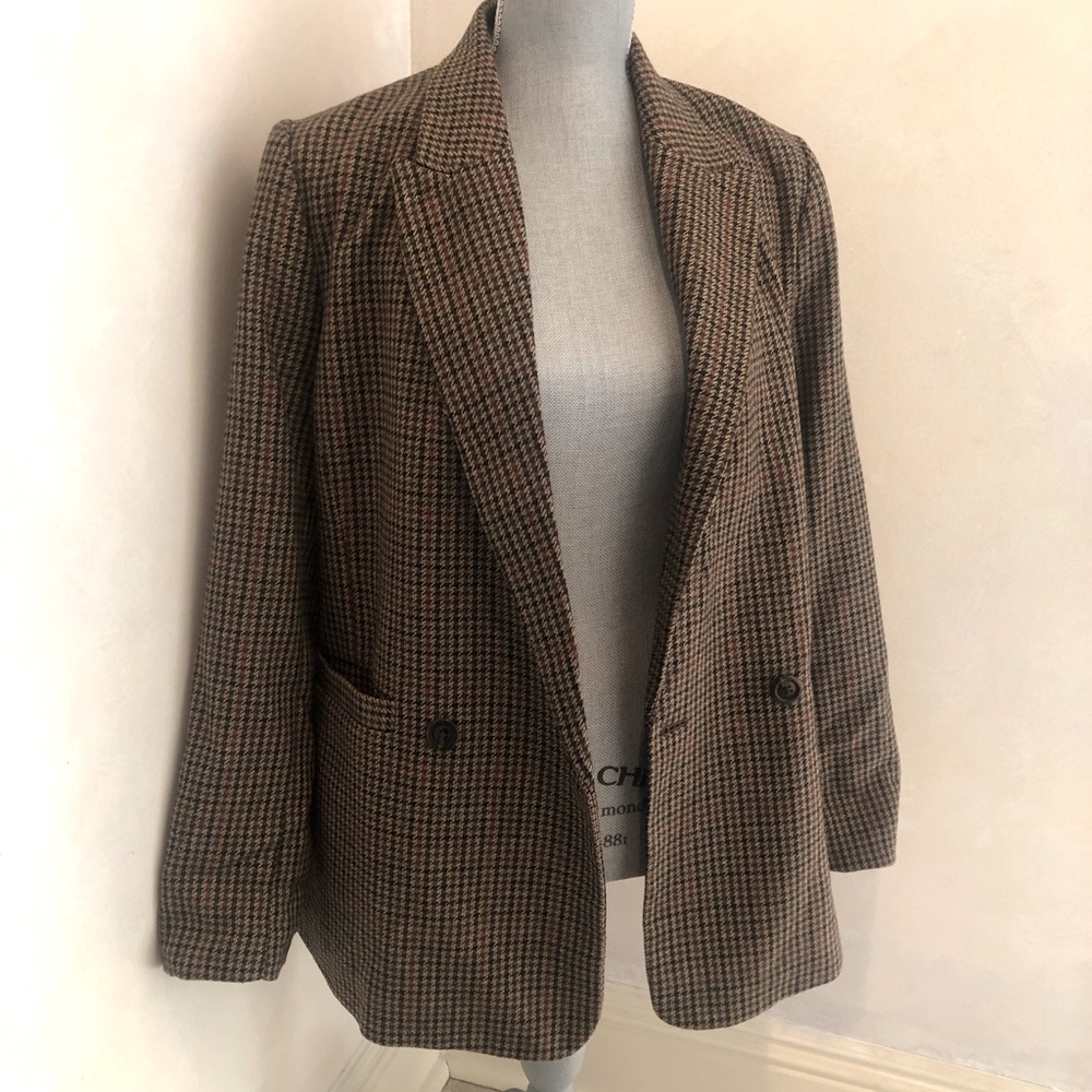 Gap Classic Houndstooth Girlfriend Blazer - Picture 4 of 4